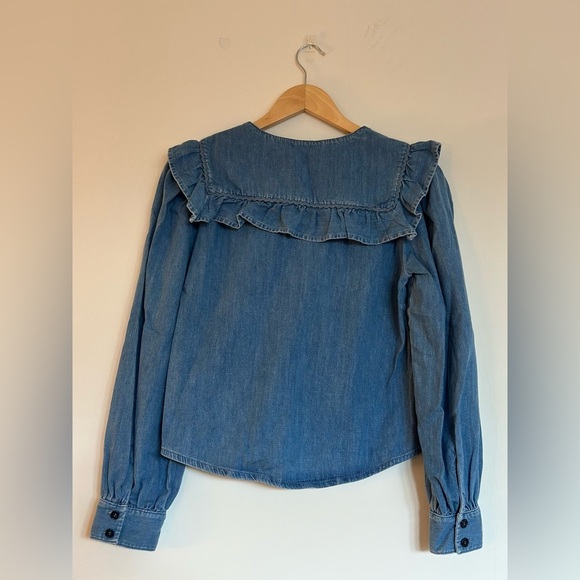 Like new, & Other Stories Statement Collar Denim Shirt - Picture 5 of 6